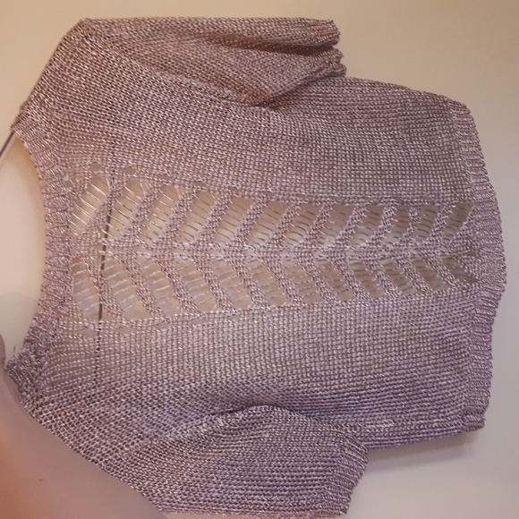 Rose gold metallic shrug/bolero - Picture 2 of 5